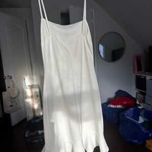 White mini dress